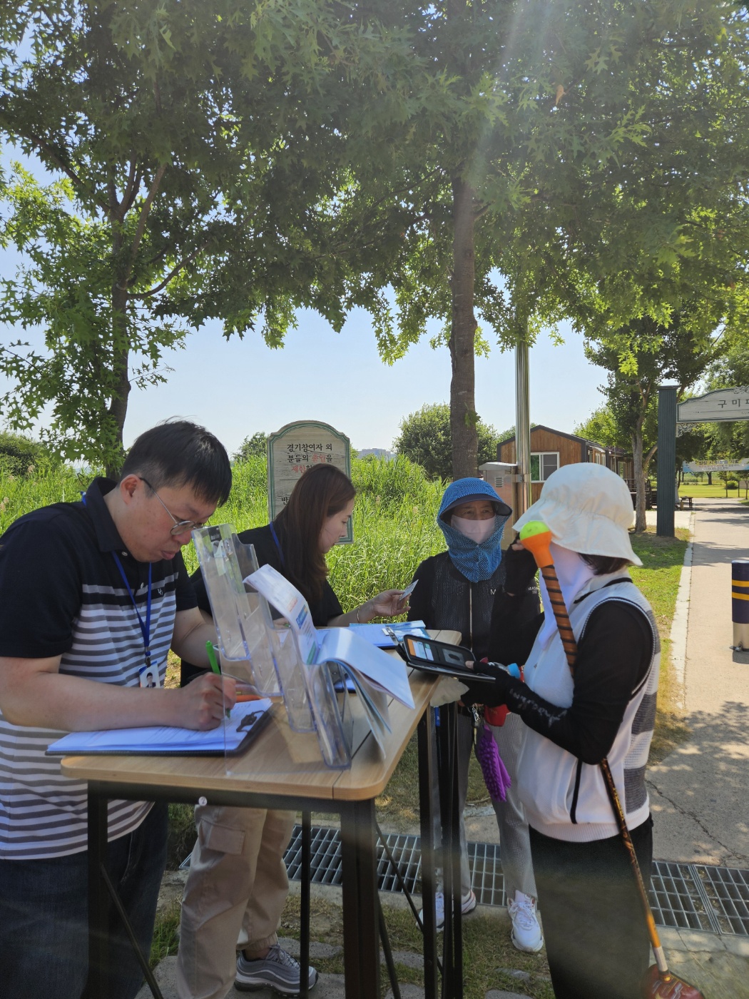 6월 낙동강체육공원 파크골프장 내  홍보및 구직 상담 첨부 이미지