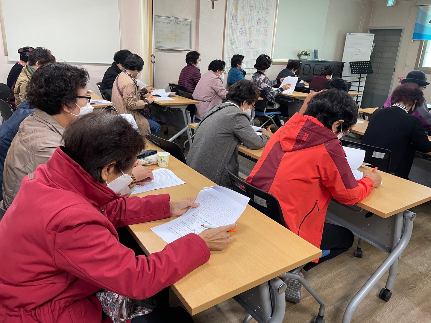 직무교육 및 간담회( 만족도 조사)실시 첨부 이미지