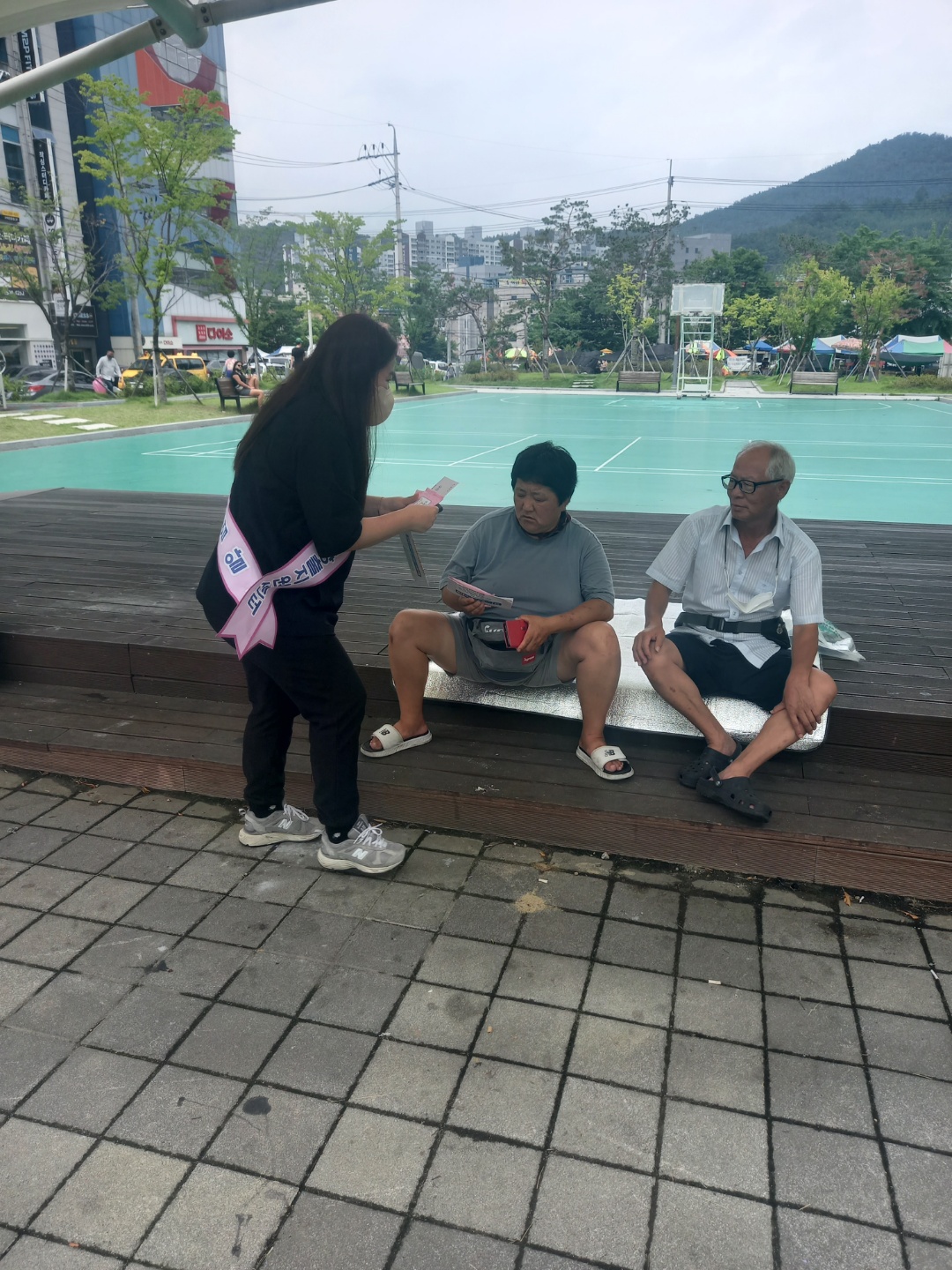 구평장(요일장-목) 센터 홍보 활동 첨부 이미지
