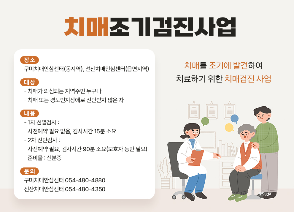치매조기검진사업