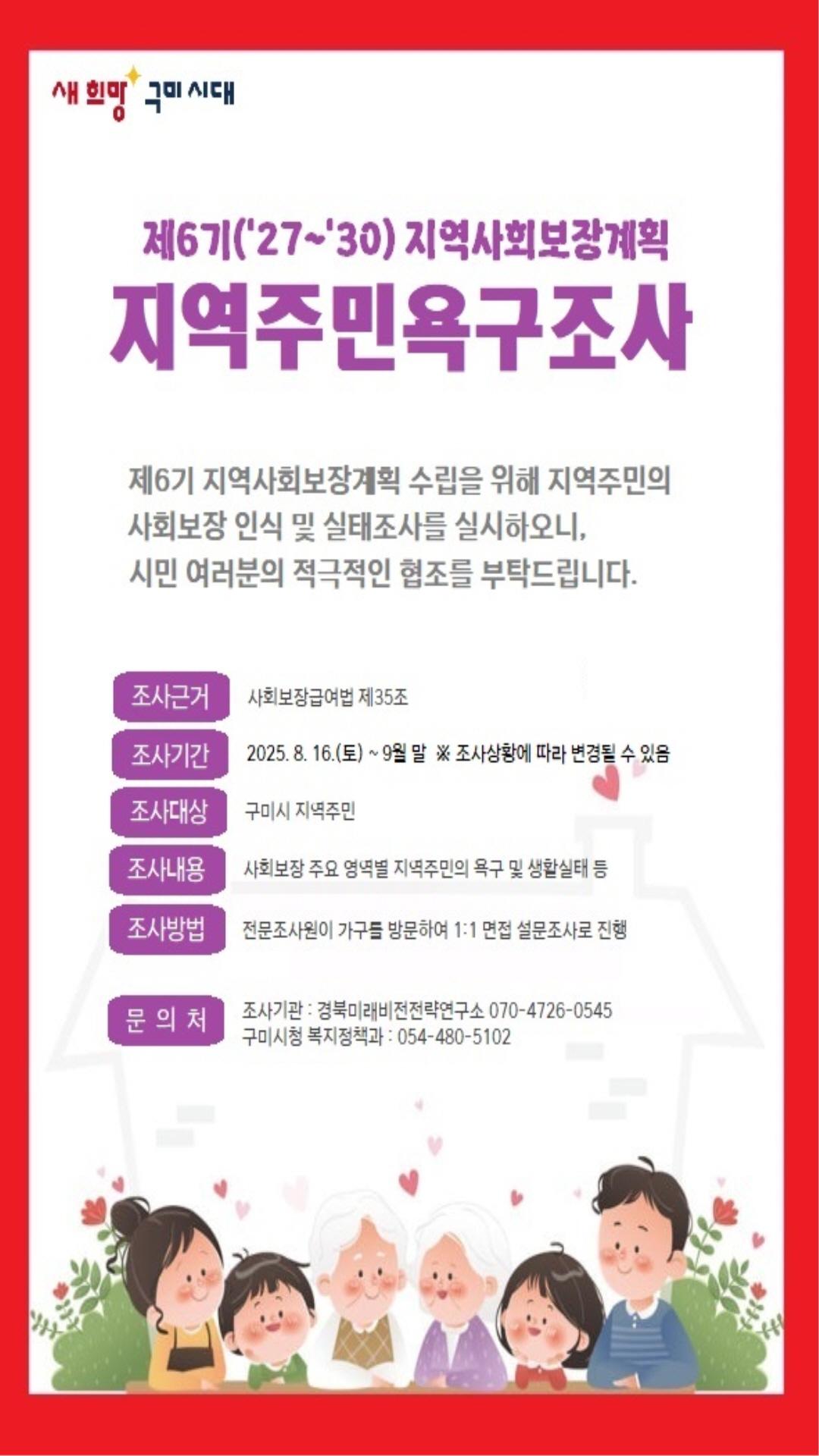 지역주민욕구조사 홍보 이미지