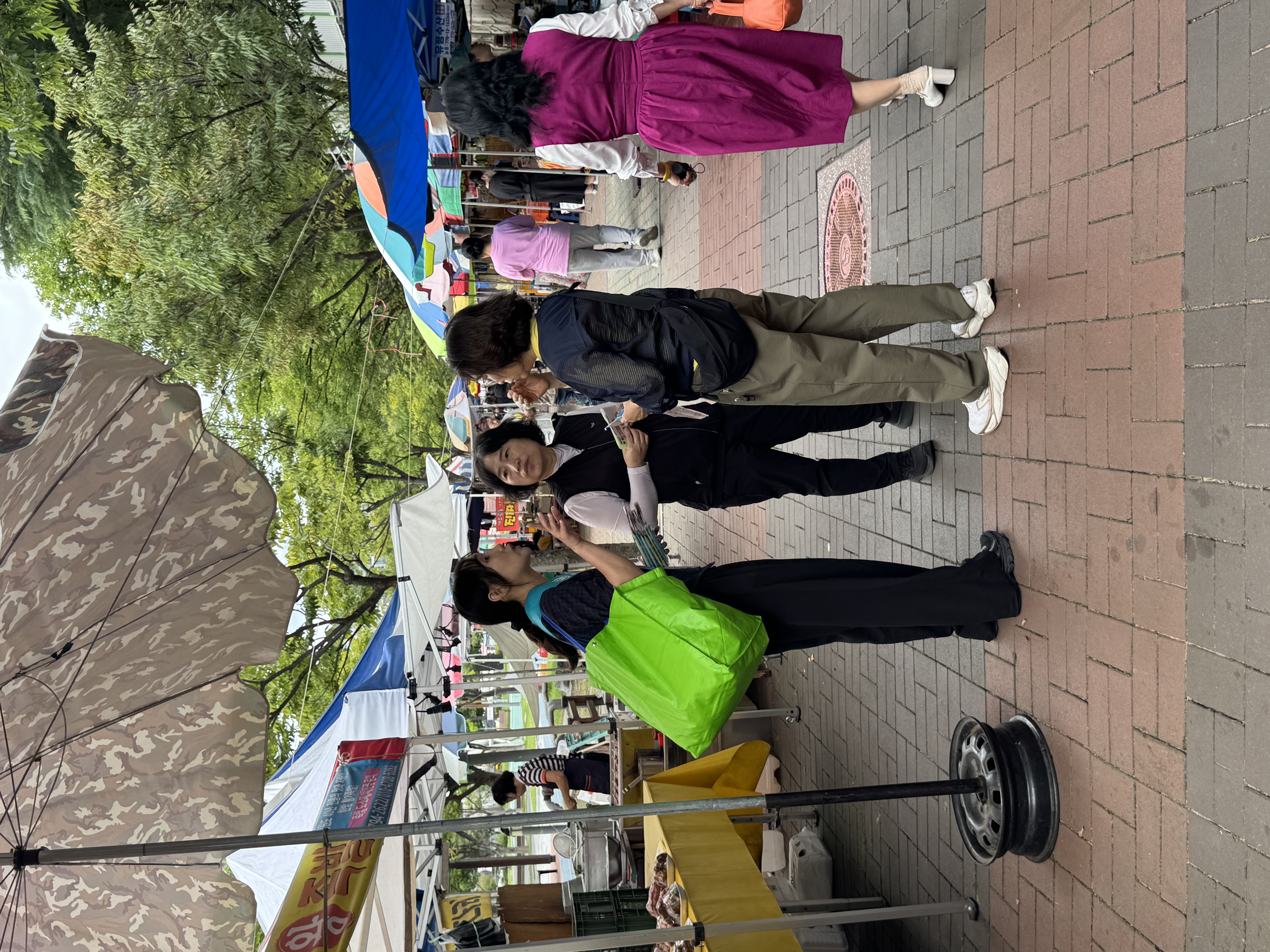 구평장 (요일장) 구직상담 및 홍보활동 첨부 이미지