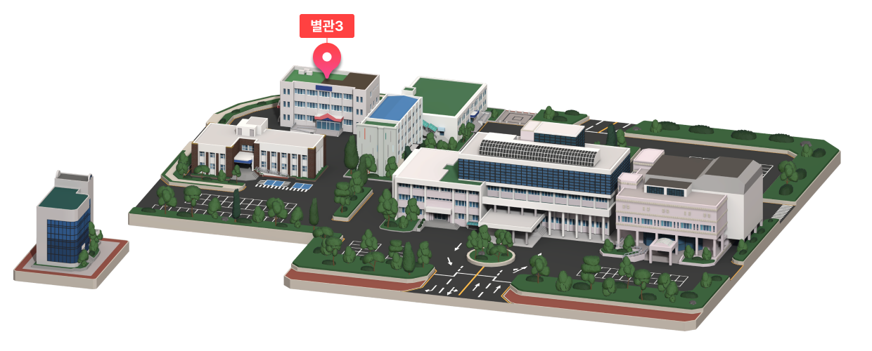 구미시청사 중 별관3 건물을 안내하는 이미지입니다.