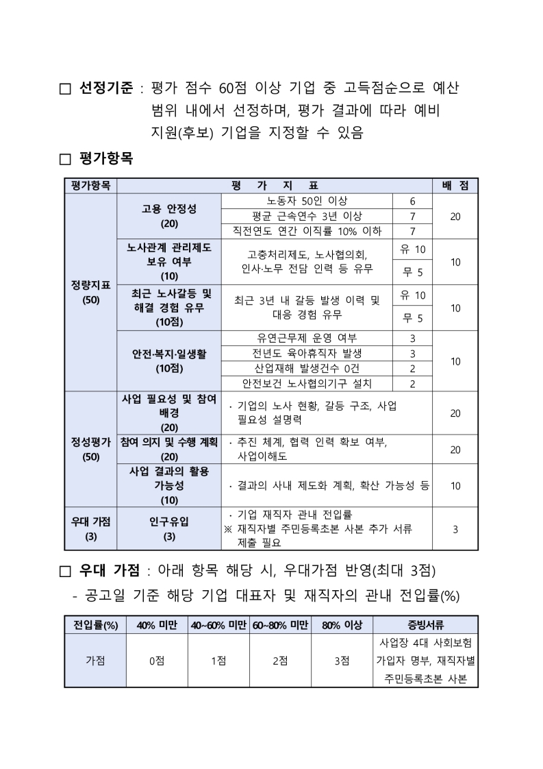 「2025 노사갈등 조정을 위한 맞춤형 인식개선 지원사업」 참여기업 모집 공고 첨부 이미지