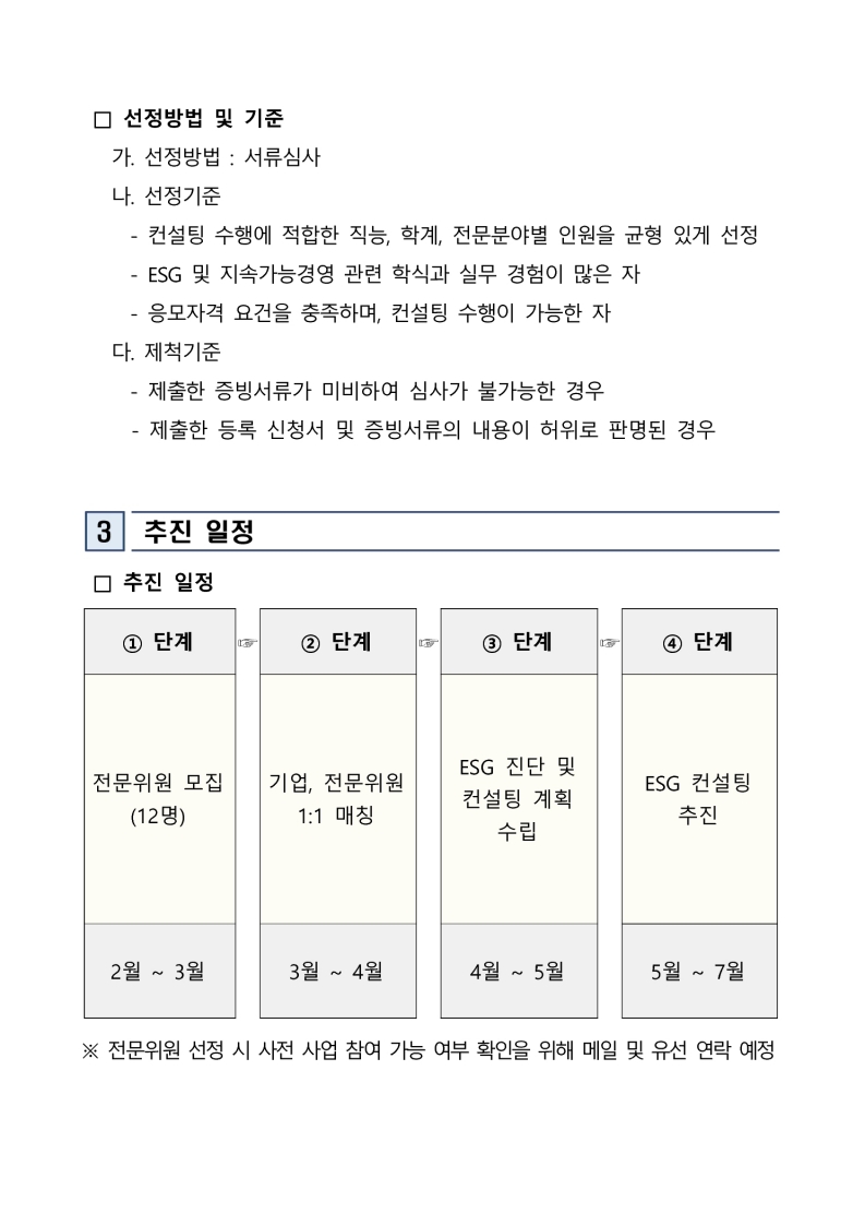 「2025 이차전지 기업 맞춤형 ESG 컨설팅 및 인프라 지원사업」 참여기업 컨설팅 예비전문위원 모집 추가 공고 첨부 이미지