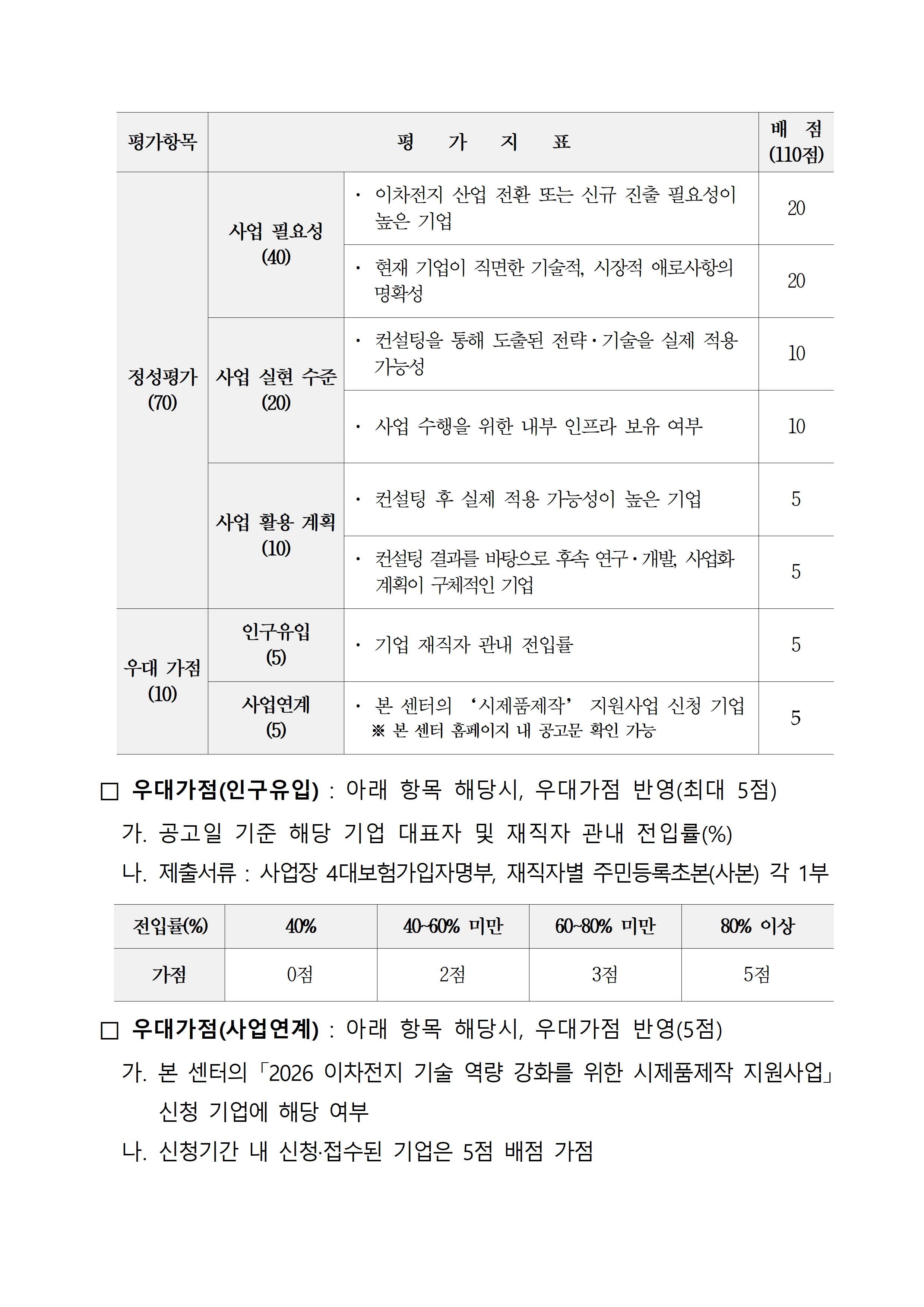 「2026 이차전지 기술 역량 강화를 위한 기술컨설팅 지원사업」 참여기업 모집 공고 첨부 이미지