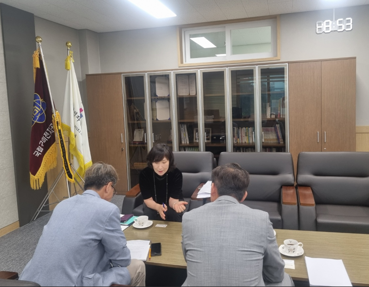 상생협력 지역인재 장학금 지원사업 관련 학교 방문 첨부 이미지