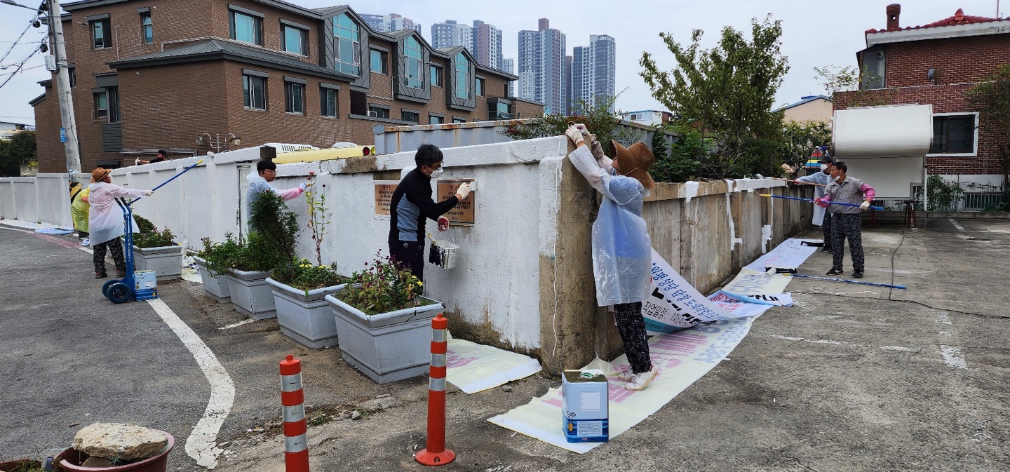 [선주원남동] ‘구미아트팩토리’ 원평성당 담장도색 현장스케치 첨부 이미지